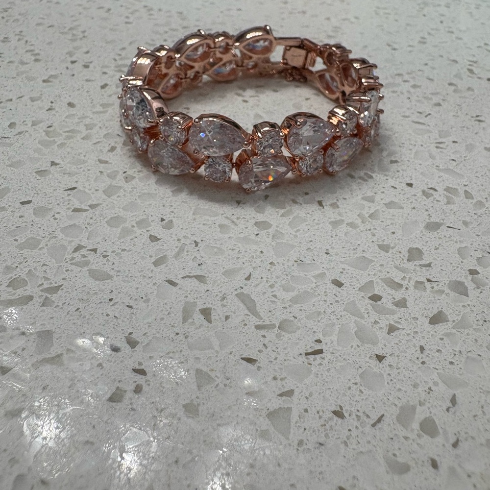 Rose Gold Jeweled Bracelet